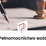 Pióro wieczne nad dokumentem, pieczęć i logo. Dowiedz się, jak napisać pełnomocnictwo.