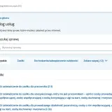 Katalog usług ZUS. Wyszukaj sprawę, np. "zasiłki". Tu znajdziesz listę spraw do załatwienia przez internet.