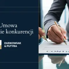 Podpisanie umowy o zakazie konkurencji. Biznesowy dokument prawny.