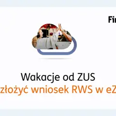 Dwie osoby dają sobie piątkę, symbolizując radość z możliwości "wakacje od ZUS". Jak złożyć wniosek RWS w eUS?