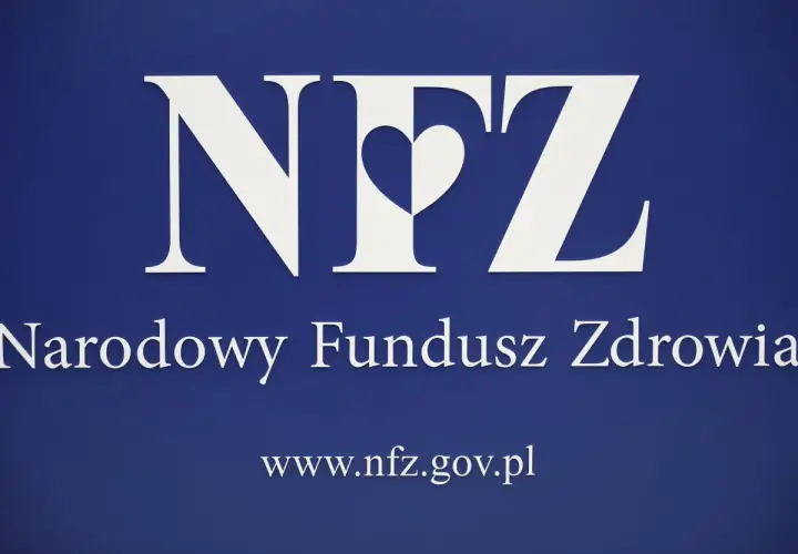 Logo Narodowego Funduszu Zdrowia (NFZ). Wpisz "oddział NFZ" w wyszukiwarkę, aby znaleźć informacje.