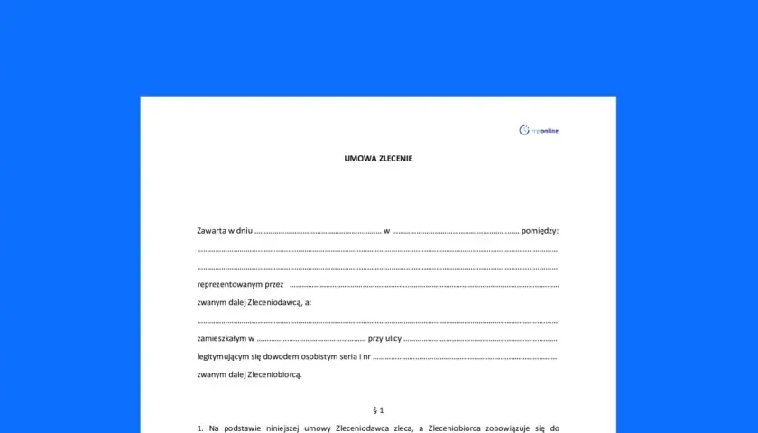 Formularz umowy zlecenia. Zastanawiasz się, umowa zlecenie ile na rękę? Ten dokument pomoże Ci to obliczyć.