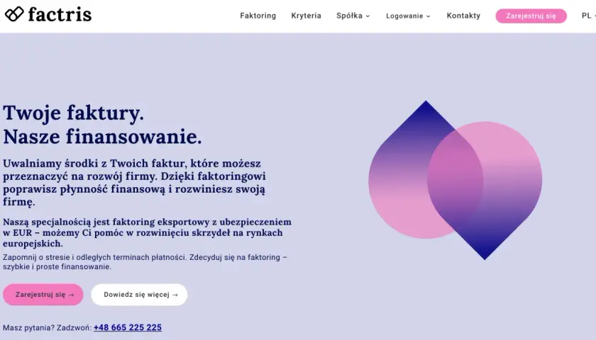 Faktoring dla firm: uwolnij środki z faktur, popraw płynność i rozwiń biznes. Szybkie finansowanie z Factris.