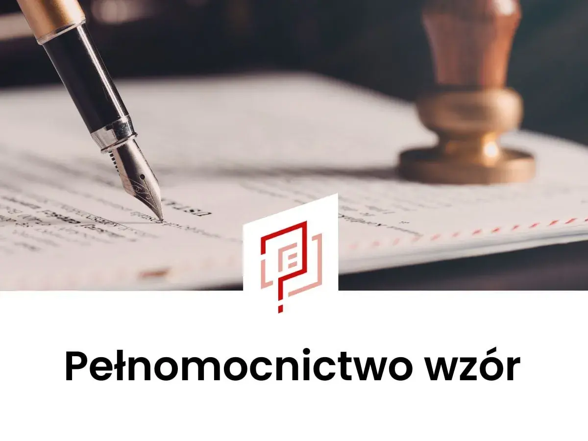 Pióro wieczne nad dokumentem, pieczęć i logo. Dowiedz się, jak napisać pełnomocnictwo.