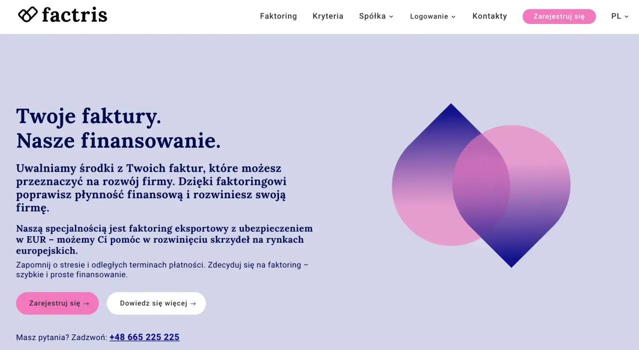 Faktoring dla firm: uwolnij środki z faktur, popraw płynność i rozwiń biznes. Szybkie finansowanie z Factris.