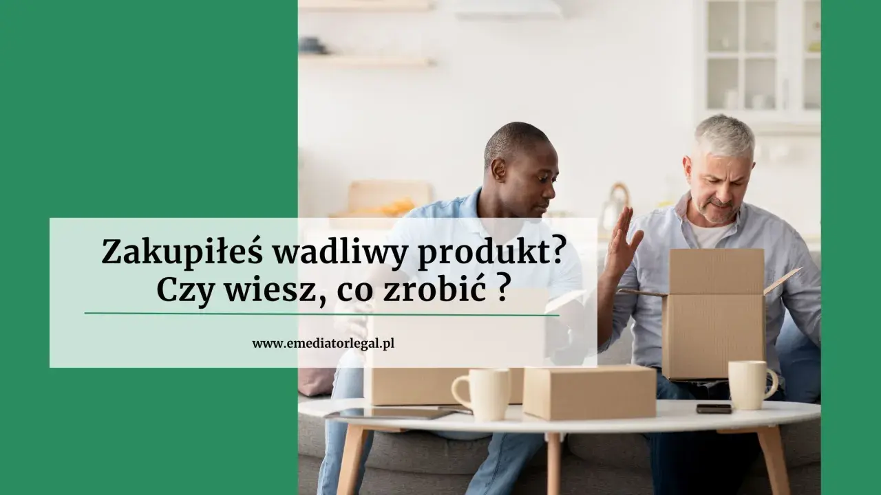 Dwóch mężczyzn z rozczarowaniem otwiera paczkę. Czy wiesz, co to jest reklamacja wadliwego produktu?