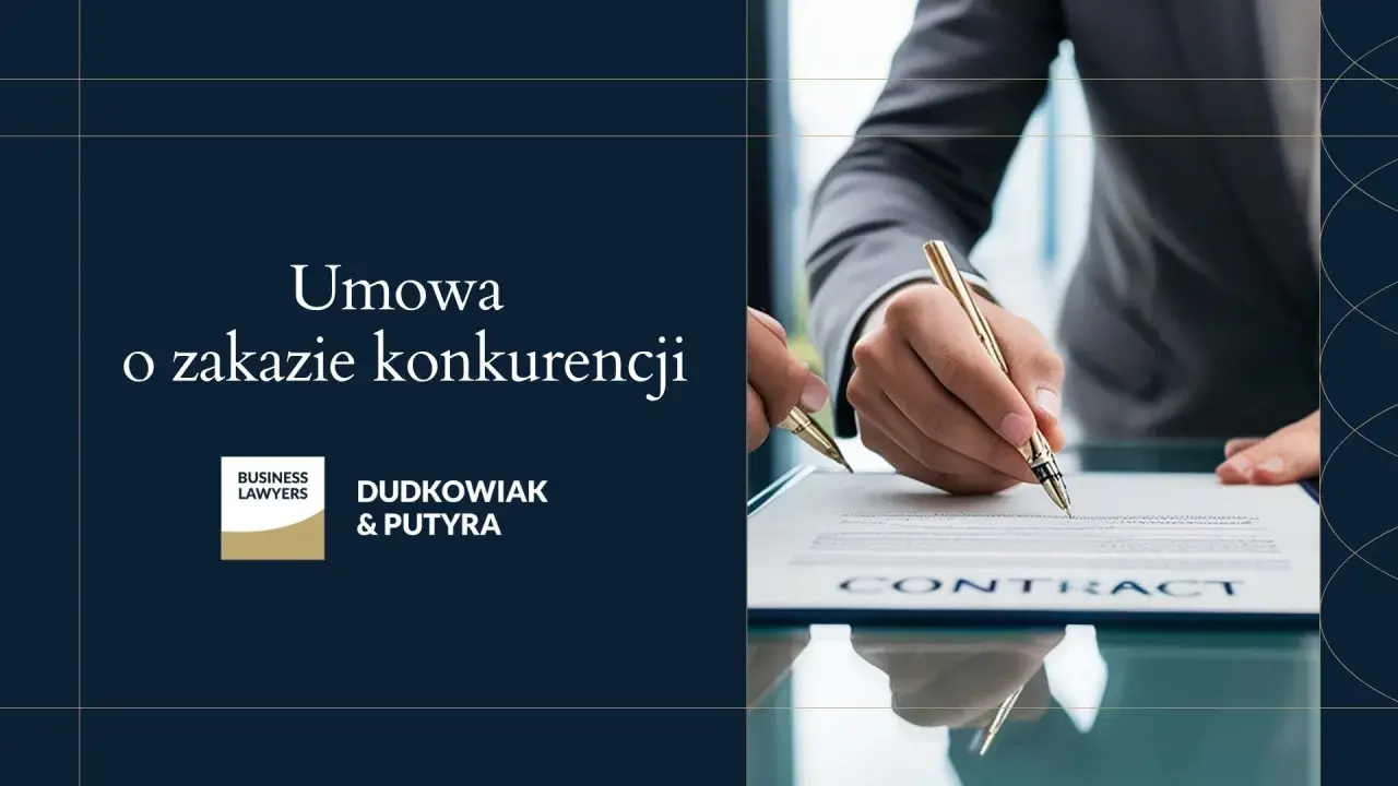 Podpisanie umowy o zakazie konkurencji. Biznesowy dokument prawny.