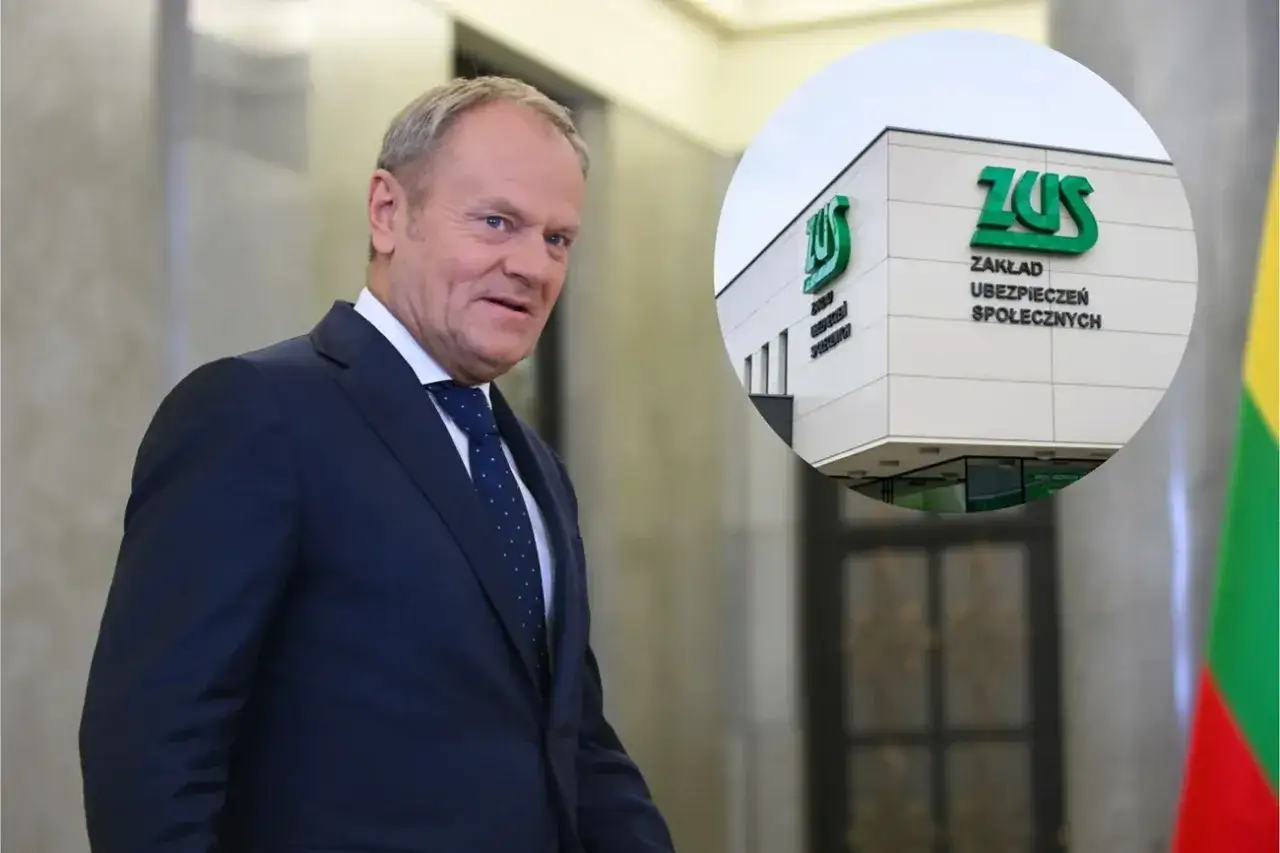 Donald Tusk i budynek ZUS. Czy emerytury stażowe nowe przepisy do końca roku wejdą w życie?